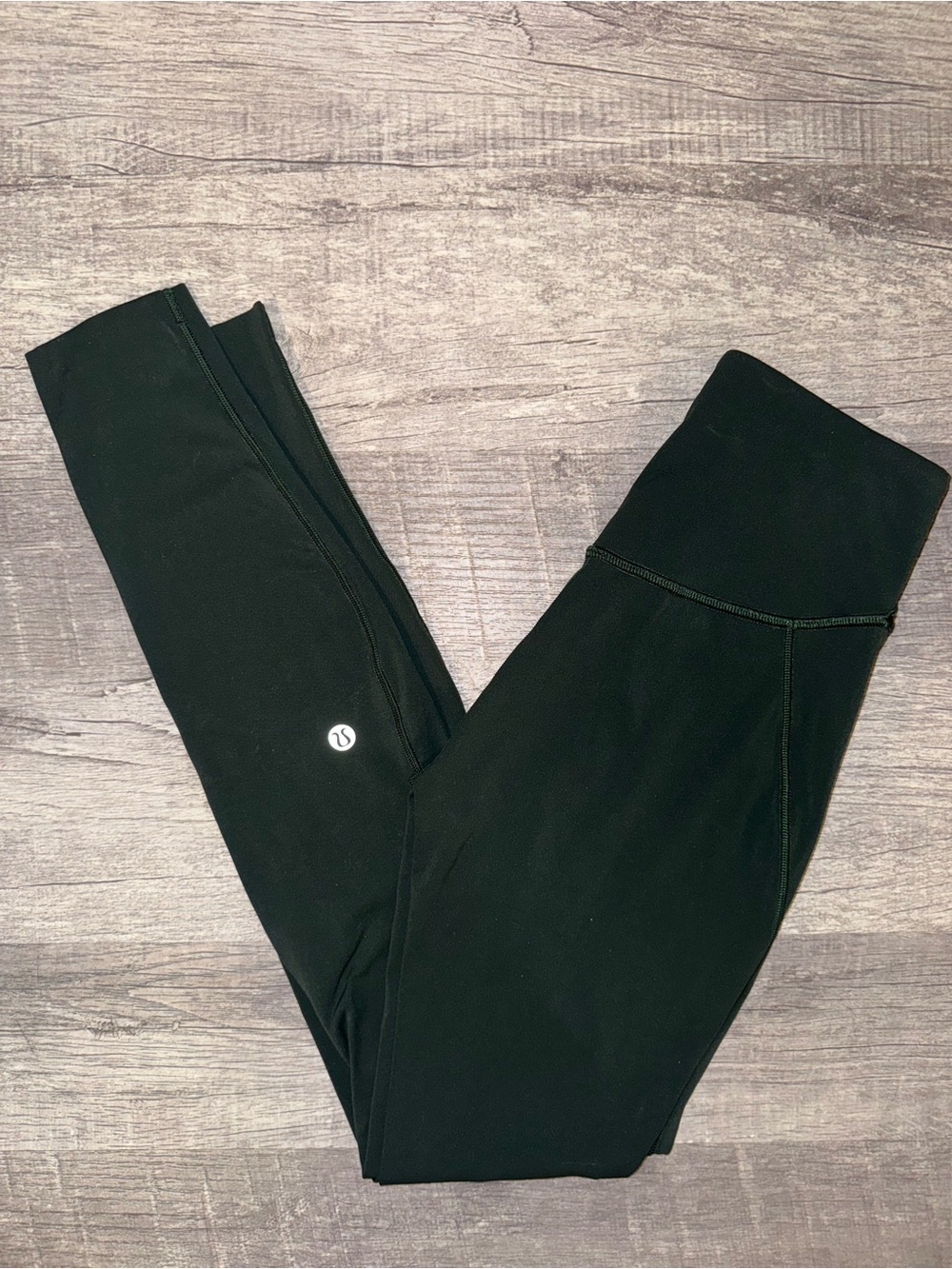 Lululemon Wunder Train High Rise Leggings Dark Green Size 0